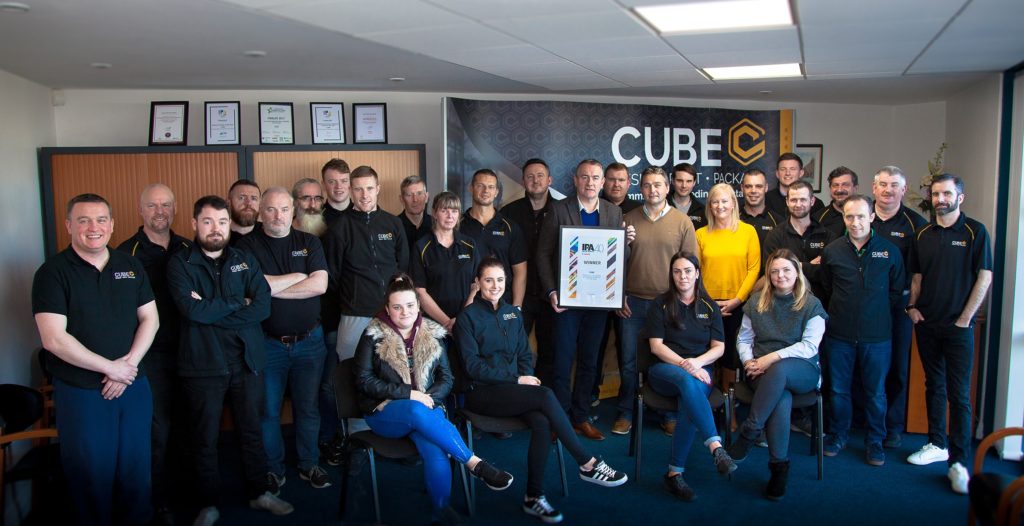 Irish Print Awards 2017 Events and Corporate Stationary Printer of the year winner CUBE